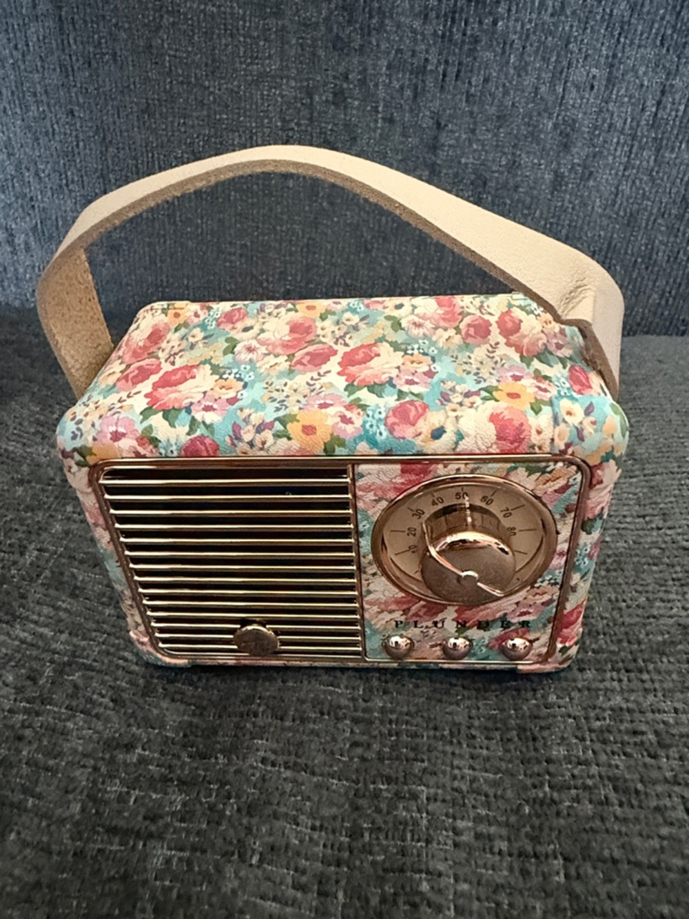 Mini portable wireless speaker- Pink Blue Cream